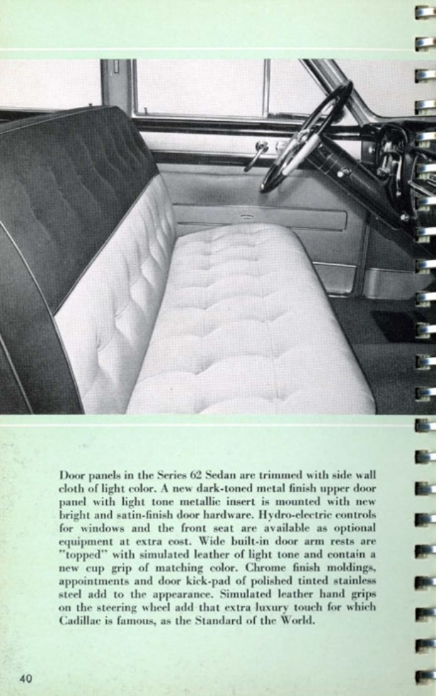 1953 Cadillac Salesmans Data Book Page 159